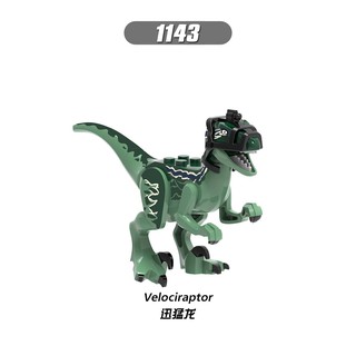 x0343 velociraptor compatible con legoing minifigures jurassic world park dinosaurio bloques de construcción educación bebé interesante lindo juguetes peludos para niños (2)