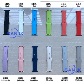 Apple Watch Correa 45 Mm 41 44 40 42 38 Líquido original Silicona Para iWatch Series 7/6/5/4 3/2/1/SE (3)