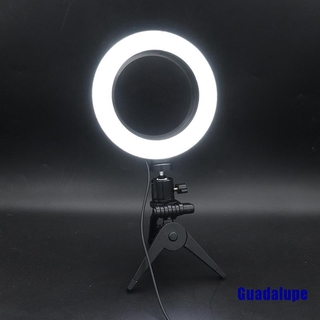 <Guadalupe> 6 "LED anillo de luz de la lámpara Selfie cámara en vivo regulable teléfono estudio foto vídeo