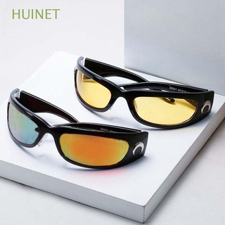 Huinet lentes De Sol unisex con protección De ojos rectangular Para deportes/Hip Hop