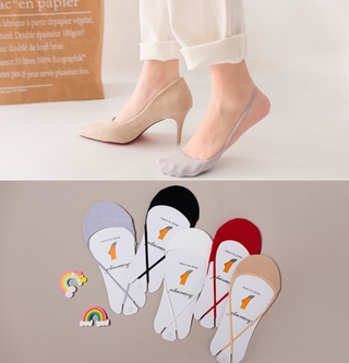 calcetines invisibles de color sólido para mujer/calcetines invisibles para mujer/toe/toe cover/toe cover/calcetines sin mostrar