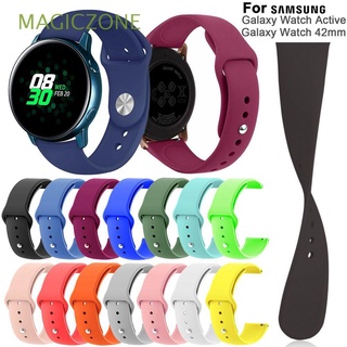 MAGICZONE Loop Replacement Watch Band Soft 20mm Silicone Strap Sport Bracelet Wristband Rubber Quick Release/Multicolor