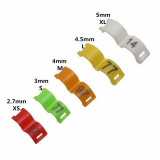 10 pzs anillo de clip de pájaro mm 3 mm 4 mm anillos de plástico para pies coloridos aves suministros (3)