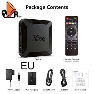 X96q TV Box Android 10.0 2.4G Wifi 4K Set top Smart Box Media Player