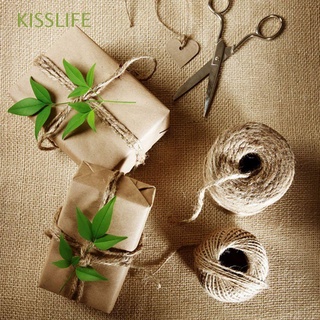 kisslife 30m regalo caliente embalaje fiesta suministros bolsa arpillera cuerda de yute natural nuevos cordones cordel boda decoración cadena hessian