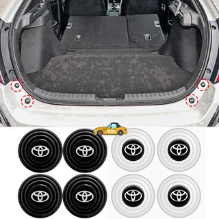 4 pegatinas de choque para puerta de coche, absorción de golpes, junta silenciosa, maletero, aislamiento acústico, almohadilla de aislamiento a prueba de golpes, cojín para Toyota Tundra rav4 Avensis Auris Hilux Reiz