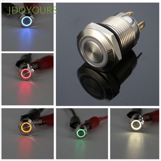 JDOYOURS Universal Empuje el interruptor de boton Hot Coche de aluminio LED en / de Durable Brand New Util Moda Símbolo/Multicolor
