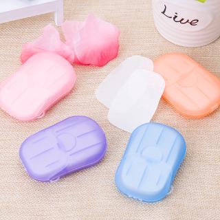 【Stock】 20 Pcs / Box Travel Disposable Soap Tablets In Portable Soap Paper Box Hand Washing Travel Tablets Carry Paper (5)