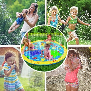 SS Spray de refrigeración almohadilla de rociador arco iris juego inflable niño al aire libre alfombrilla de agua
