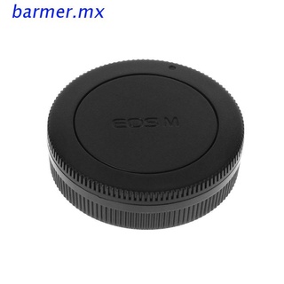 bar1 lente trasera tapa del cuerpo de la cámara cubierta anti-polvo 60mm protección de plástico negro para canon eos m m2 m3 m5 m6 m10