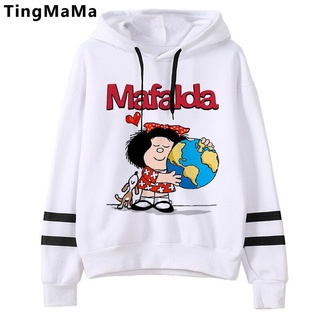 Mafalda Sudaderas Con Capucha De Las Mujeres hip hop Gráfico Corea grunge Mujer hoddies