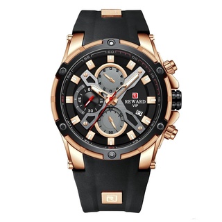 Reward 83016 reloj De pulsera De cuarzo para hombre con correa De silicona/calendario/6 puntos/deportivo/ Hongyun.Br