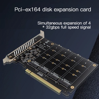PCI-E Señal Dividida Matriz Tarjeta PH44 NVME 4 Disco array Soporta SSD/M . 2 Dispositivo De Protocolo De Duro 4-disk card PO