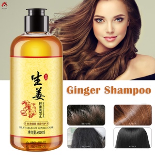 Ikxrm jengibre champú para la caspa cabello extracto de jengibre aceite fortalecer fórmula para el cabello para hombres y mujeres