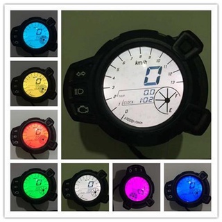 [craft] velocímetro digital lcd multicolor de 12 v tacómetro odómetro para yamaha (1)