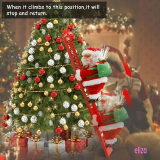 Escalera Musical eléctrica De santa claus árbol De navidad decoración (8)