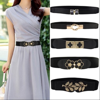 Hebilla decorativa de doble anillo elástico para mujer/cinturón fino/cinturón de cintura/cinturón/cinturón/cinturón fino/cinturón/cinturón de cintura/