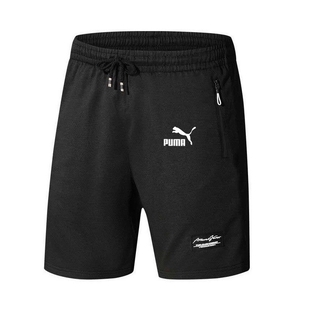 Pantalones cortos deportivos con cremallera/pantalones cortos casuales deportivos para hombre (4)