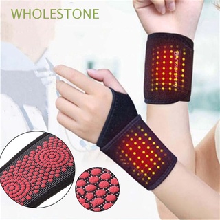 WHOLESTONE Fitness Wrist Support Tenosynovitis Wrist Wraps Bandages Carpal Tunnel Carpal Protector Sport Safety Accessories Wristband Magnetic Therapy Self-Heating Heated Hand Warmer Brace Strap/Multicolor