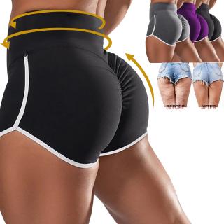 Listo Stock Mujeres Pantalones Cortos Deportivos De Cintura Alta Verano Fitness Casual Señoras Running Yoga Shorts-xiam (4)