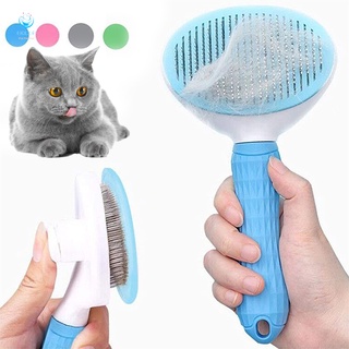Self Cleaning Pet Comb Hair Removal Massaging Brush Elastic Haired Dog Cat Brush for Puppy Kitten Rabbit Deshedding Hair