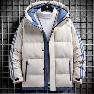Popular nuevo algodón acolchado hombres abrigo de invierno engrosado invierno con capucha abajo algodón acolchado Chamarra M-5XL
