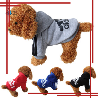 Instock - sudadera con capucha con patrón de dibujos animados para mascotas, cachorro, gato, ropa de perro de cuatro patas