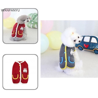 Wanpanyu ropa para mascotas de cierre/Material cálido/ropa para perros/suministros convenientes para mascotas