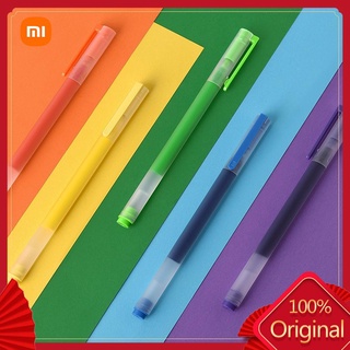 5PCS Xiaomi Mijia pluma Super Durable colorido firma plumas 5 colores lindo Mi pluma 0.5mm bolígrafo de Gel kawaii escuela oficina papelería suministros mejor regalo