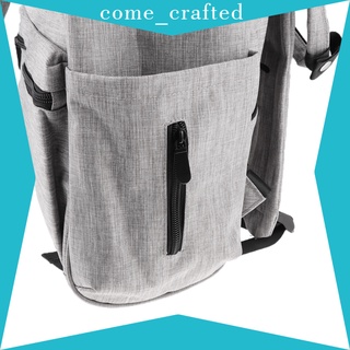 [come_crafted] Diaper Bag Backpack for Baby Care, Multi-Functional Baby Nappy Changing Bag with 12 Insulated Pockets, Waterproof