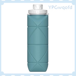 600ml plegable botella de deporte de silicona portátil plegable botella de agua a prueba de fugas para gimnasio viaje camping senderismo