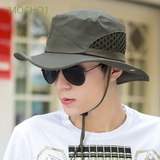 MOCHO1 Moda Gorra de Panamá Plegable Sombrero de pescador Sombrero de copa Anti-UV Verano Respirable Hombres Proteccion solar Pescar Malla/Multicolor