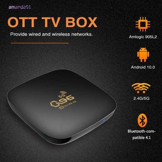 [ready] Android 10.0 TV Box Q96 2.4GHz/5GHz Dual Band WiFi S905 4K 3D bluetooth-compatible TV receiver 1080P Fast Set Top Youtube Set Top Box AMANDA