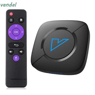 VANDAL 4K Set Top Box 4GB 32GB V6 TV Smart 2.4G/5G WiFi 3D Receptores de Dual Android 10 Bluetooth 5.0 Media Player