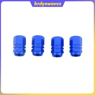 4 tapas de válvula de aire para neumáticos de rueda, coche, camión, bicicleta, tornillo, cubierta de polvo, accesorios para llantas, color azul