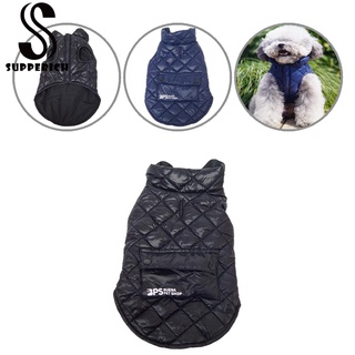 supperich Soft Texture Pet Clothes Pet Dog Sleeveless Coat Clothes Easy-wearing for Winter
