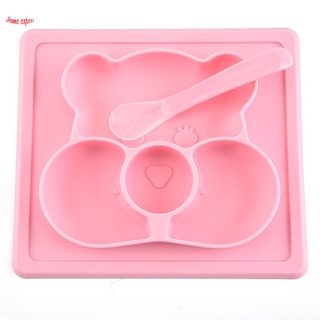 Baby Food Supplement Tray Bear Silica Plate (3)