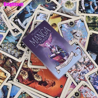 [Brightsun] 78 pzs cartas de Tarot místicas Manga Tarot juego cartas Tarot suministros inglés