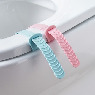 Asiento de inodoro para baño Levantador higiénico con mango Portátil para el baño accesorios (1)