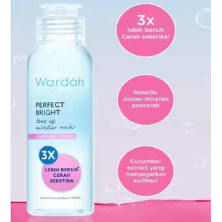 Fas: Wardah Perfect Bright Tone Up agua micelar iluminadora + Refresh 100 ml