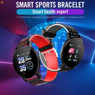 reloj inteligente de silicona impermeable con pantalla táctil y podómetro deportivo con correa de dos colores
