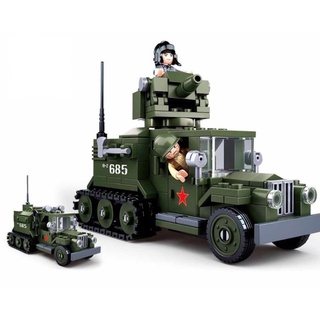 243pcs militar mitad pista camión bloque de construcción ladrillo soldado figura modelo juguetes conjunto de regalo compatible con lego