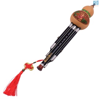 3 tonos c-key hulushi cabaça instrumento tradicional chino cucorobit con nudo tradicional para principiantes/música/aficionador