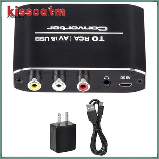 Mini Adaptador/convertidor De audio/video a Tv Av 1080p Hdmi-compatible Para Av Cvbs/Rca