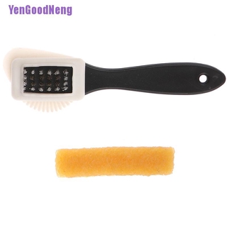 (YenGoodNeng) 2 piezas/juego de cepillos de gamuza útiles cepillo de limpieza y goma borrador de zapatos