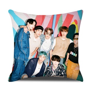 Kpop BTS Greetings rectángulo funda de cojín Bt21 de impresión de un solo lado funda de almohada decoraciones para el hogar decoración del hogar [en Stock]