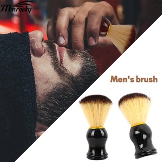 macrosky_ ligero moustache cepillo de los hombres cepillo de afeitar mango de bigote herramienta de operar fácilmente para uso en el hogar