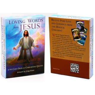 Palabras amorosas de jesús una baraja de Tarot de 44 cartas oráculo