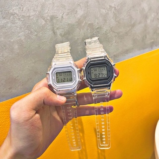 Reloj electrónico para mujer estudiante Simple impermeable luminoso transparente paño de pareja