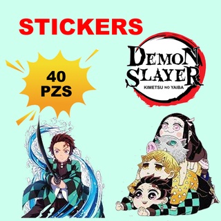 Stickers Demon Slayer 40 piezas Anime